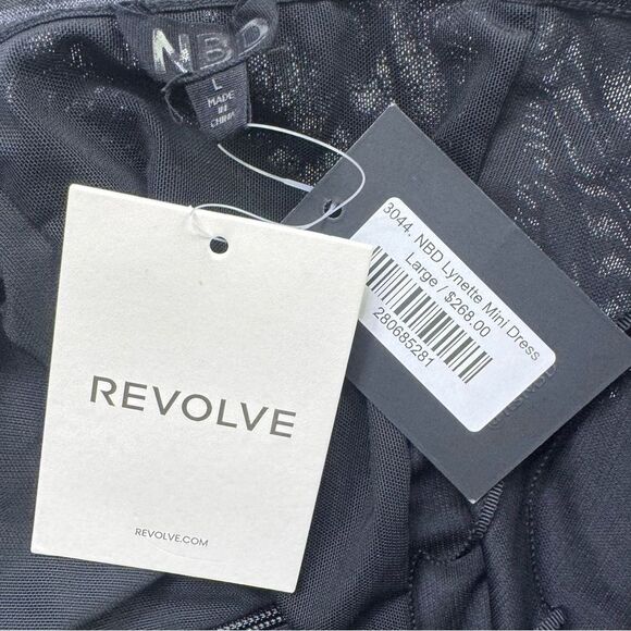 NEW NBD Revolve Lynette Corset Strapless Mini Dress Black Lace Size Large - Picture 7 of 9